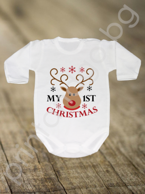 Бебешко боди - My First Christmas